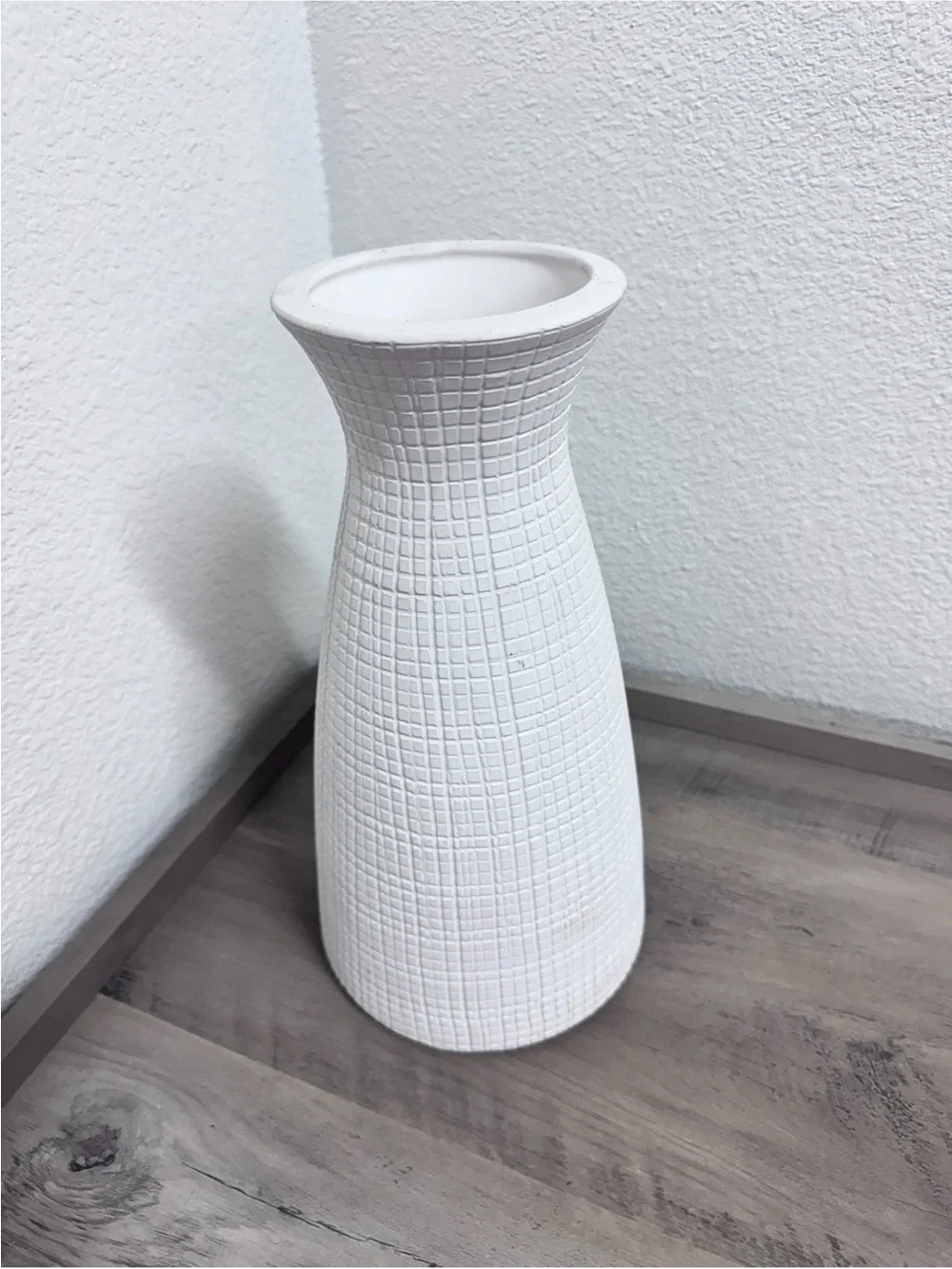 West Elm Decorative Vase 12” White